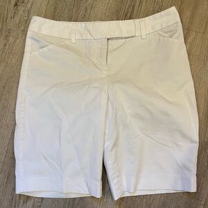 Express Design Studio White Editor Shorts 00